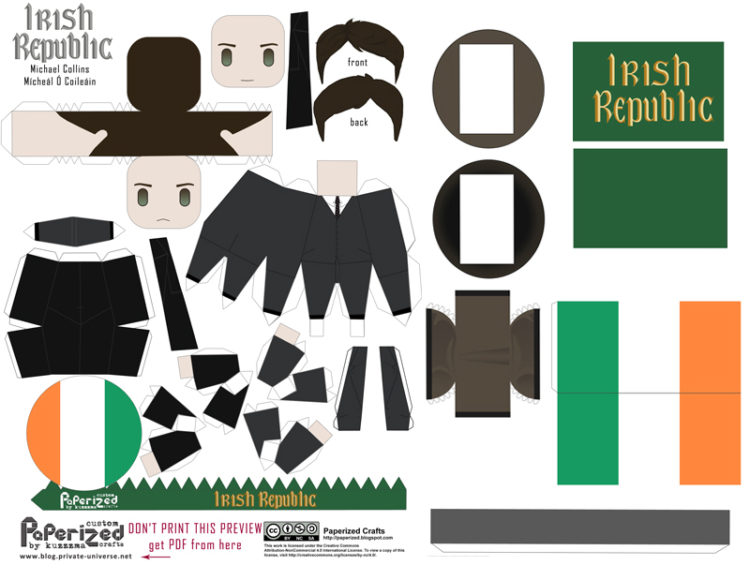 Papercraft Paperized Michael Collins Papertoy Private Universe Timeline 7681